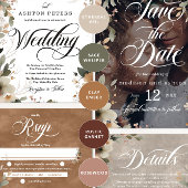 Ethereal Elegance Beige Ecru Hochzeit Einladung