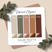 Ethereal Elegance Beige Taupe Monogram Wedding Einladungsbanderole