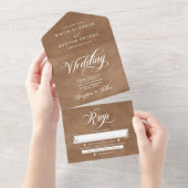 Ethereal Elegance Clay All In One Einladung (Abreißen)