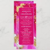 Ethereal Elegance: Heiß rosa geode Inspiriert Hoch Programm (Vorne/Hinten)