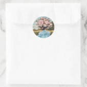 Ethereal Elegance im Blut Runder Aufkleber (Tasche)