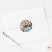 Ethereal Elegance im Blut Runder Aufkleber (Umschlag)