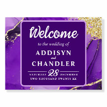 Ethereal Elegance: Lila geode-Inspiriert Hochzeit