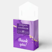 Ethereal Elegance: Lila geode-Inspiriert Hochzeit Geschenkschachtel (Geöffnet)