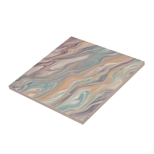 Ethereal Elegance Marble Swirl Keramik Tile Fliese (Seite)