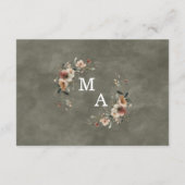 Ethereal Elegance Sage Whisper Hochzeit Details Begleitkarte (Rückseite)