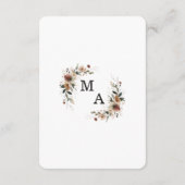 Ethereal Elegance Wedding Dress Code Palette Begleitkarte (Rückseite)