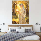 Ethereal Elf Maiden in Art Nouveau Style Leinwanddruck (Insitu (Schlafzimmer))