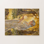 Ethereal Elf Maiden in Art Nouveau Style Puzzle (Horizontal)