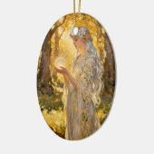 Ethereal Elf Maiden - Jugendstil Keramik Ornament (Links)