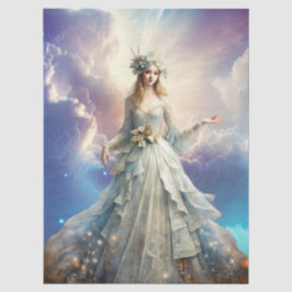 Ethereal Enchanted Heavenly Princess Decoupage Seidenpapier
