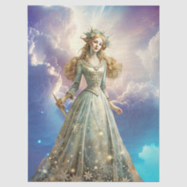 Ethereal Enchanted Heavenly Princess Decoupage Seidenpapier