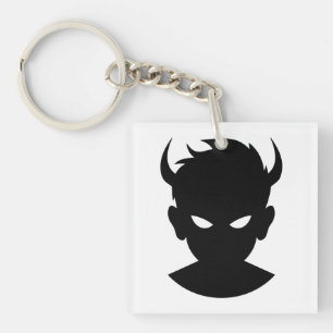 Ethereal-Enigma: Demon Boy Illustration Schlüsselanhänger
