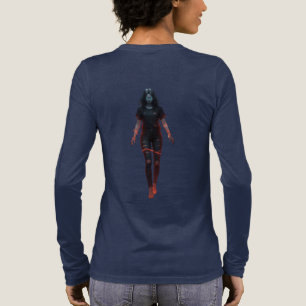 Ethereal-Enigma: Glühendes Anti-Helden-grafisches  Tri-Blend Shirt