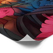 Ethereal Essence: Afrikanische Träume Portrait Mot Poster (Ecke)