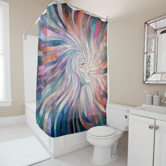 Ethereal Essence - Mosaikkunst Duschvorhang (Beispiel)