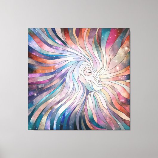 Ethereal Essence - Mosaikkunst Leinwanddruck (Vorderseite)