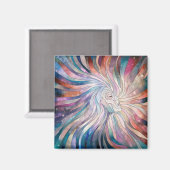 Ethereal Essence - Mosaikkunst Magnet (Vorderseite/Rückseite)