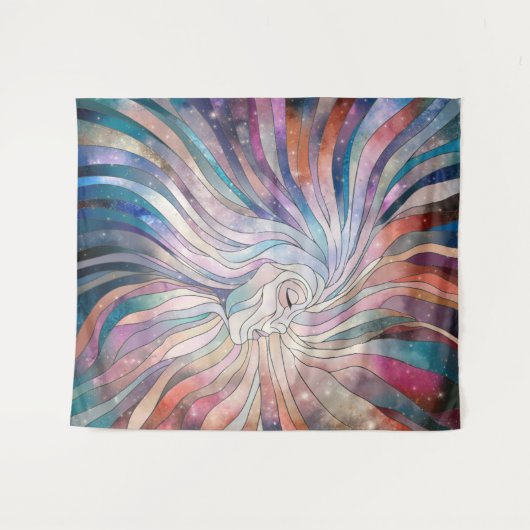 Ethereal Essence - Mosaikkunst Wandteppich (Vorderseite (Horizontal))