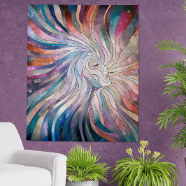 Ethereal Essence - Mosaikkunst Wandteppich