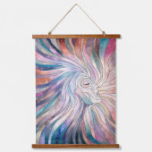 Ethereal Essence - Mosaikkunst Wandteppich Mit Holzrahmen (Vorderseite)