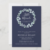 Ethereal Eucalyptus Scripture Babydusche Einladung (Vorderseite)