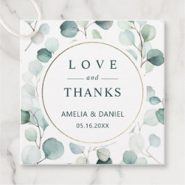 Ethereal Eukalyptus Greenerity Wedding Vielen Dank Geschenkanhänger