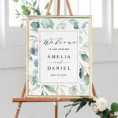 Ethereal Eukalyptus Greenerity Wedding Welcome Sig Poster