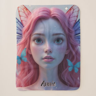 Ethereal Fairy Girl: Sherpa Blanket Sherpadecke