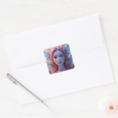Ethereal Fairy Girl: Square Sticker (Umschlag)