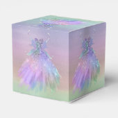 Ethereal Fairy Gown | Rainbow Ombre Pastel Sheen Geschenkschachtel (Rückseite)