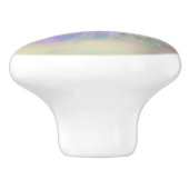 Ethereal Fairy Gown | Rainbow Ombre Pastel Sheen Keramikknauf (Seitenansicht)