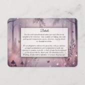 Ethereal Fairy Lights Forest Wedding Begleitkarte (Vorderseite)