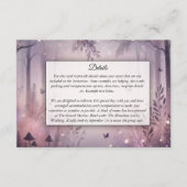 Ethereal Fairy Lights Forest Wedding Begleitkarte (Vorderseite)