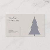 Ethereal Fairytale Castle Blue Floral Misty Forest Visitenkarte (Rückseite)