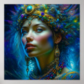 Ethereal Fantasy Art Prinzessin Warrior Beautiful Poster (Vorne)