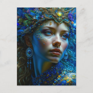 Ethereal Fantasy Art Prinzessin Warrior Mystical Postkarte