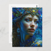Ethereal Fantasy Art Prinzessin Warrior Mystical Postkarte (Vorne/Hinten)