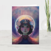 Ethereal Fantasy Celestial Kindergarten Wächter Karte (Vorderseite)