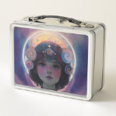 Ethereal Fantasy Celestial Kindergarten Wächter Metall Brotdose (Rückseite)