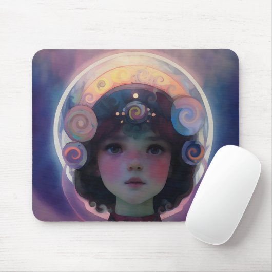 Ethereal Fantasy Celestial Kindergarten Wächter Mousepad (Mit Mouse)