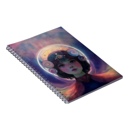 Ethereal Fantasy Celestial Kindergarten Wächter Notizblock (Rechte Seite)