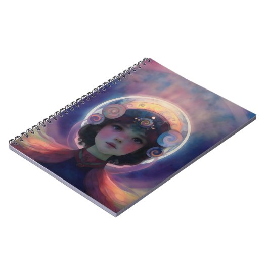 Ethereal Fantasy Celestial Kindergarten Wächter Notizblock (Linke Seite)