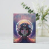 Ethereal Fantasy Celestial Kindergarten Wächter Postkarte (Stehend Vorderseite)