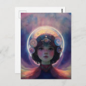 Ethereal Fantasy Celestial Kindergarten Wächter Postkarte (Vorne/Hinten)