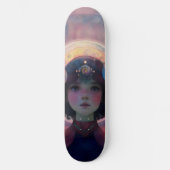 Ethereal Fantasy Celestial Kindergarten Wächter Skateboard (Vorderseite)