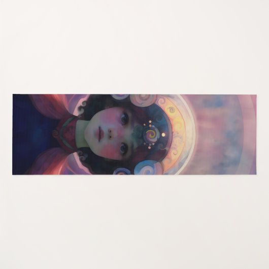 Ethereal Fantasy Celestial Kindergarten Wächter Yogamatte (Vorderseite (Horizontal))
