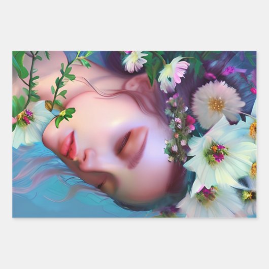 Ethereal Fantasy Fairytale | Hübsche Frauen Geschenkpapier Set (Vorderseite 3)