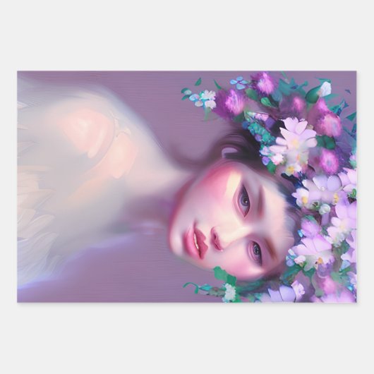 Ethereal Fantasy Fairytale | Hübsche Frauen Geschenkpapier Set (Vorderseite)