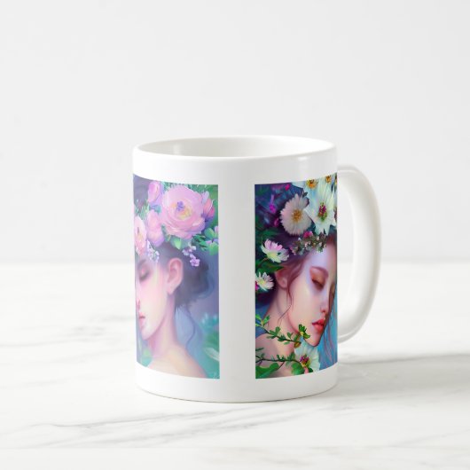 Ethereal Fantasy Fairytale | Hübsche Frauen Kaffeetasse (VorderseiteRechts)